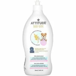Attitude Sensitive Skin Baby, Natural Washing Liquid For Baby Bottles And Dishes, 700 Ml