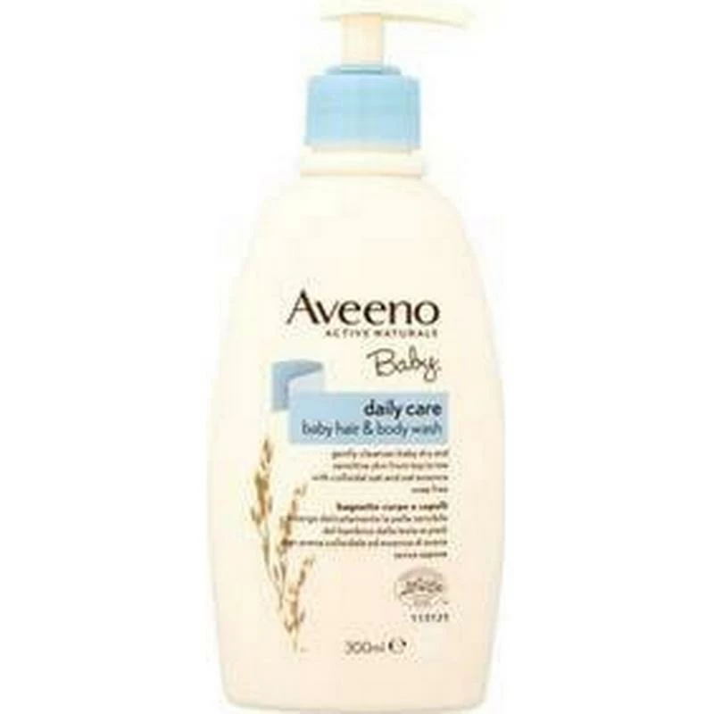 Aveeno Baby Daily Care Baby Hair & Body Wash 300ml 3 Aveeno Baby Daily Care Baby Hair & Body Wash 300ml