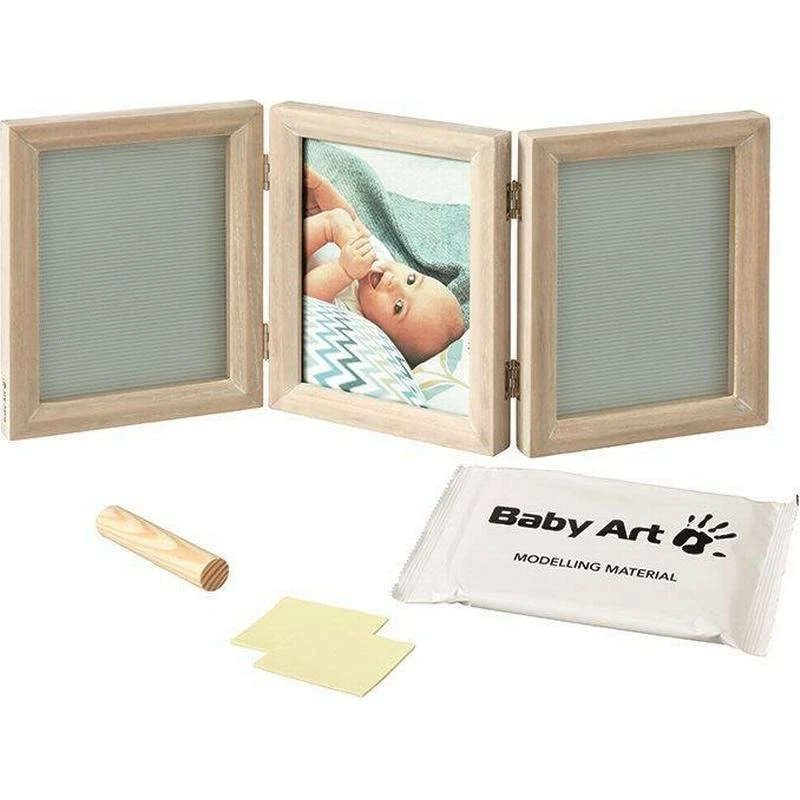 Baby Art My Baby Touch Wooden Double Frame Stormy 4 Baby Art My Baby Touch Wooden Double Frame Stormy - Billede 2