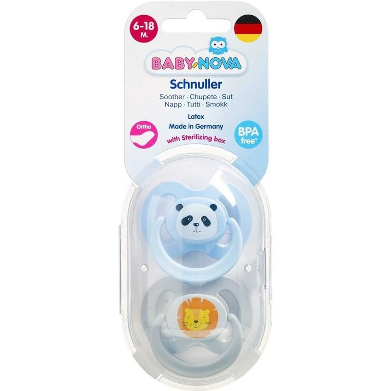 Baby-Nova Sut Anatomisk Naturgummi 6-18 Mdr. 2 Stk 3 Baby-Nova Sut Anatomisk Naturgummi 6-18 Mdr. 2 Stk