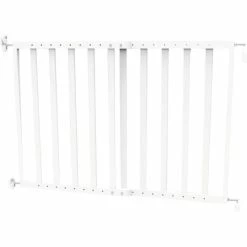 Baby Safety Fence 64-100 Cm Wood White Mac Lean White