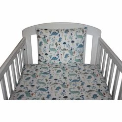 Baby Sengetøj, Lyseblå Dinosaur Print