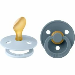 Bibs 2PACK Latex Size 2 Anatomical Baby Blue/Petrol