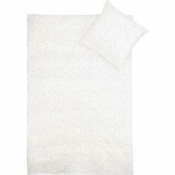 Borg Design Baby Sengetøj 70x100 - Marble White Bomuldssatin Night Sengesæt