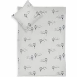 Borg Design Baby Sengetøj 70x100 Cm - Hvid Med Luftballoner - Petit