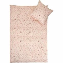 Borg Design Baby Sengetøj Cm - Animals Wood - Bomuldssatin 70x100cm