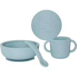 By Lille Vilde Baby Dinner Set Bowl W/Cup And Spoon