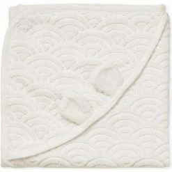 Cam Cam Copenhagen Hooded Baby Towel With Ears Off-White