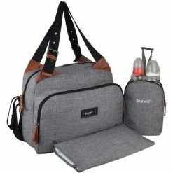 Diaper Changing Bag Baby On Board Grey