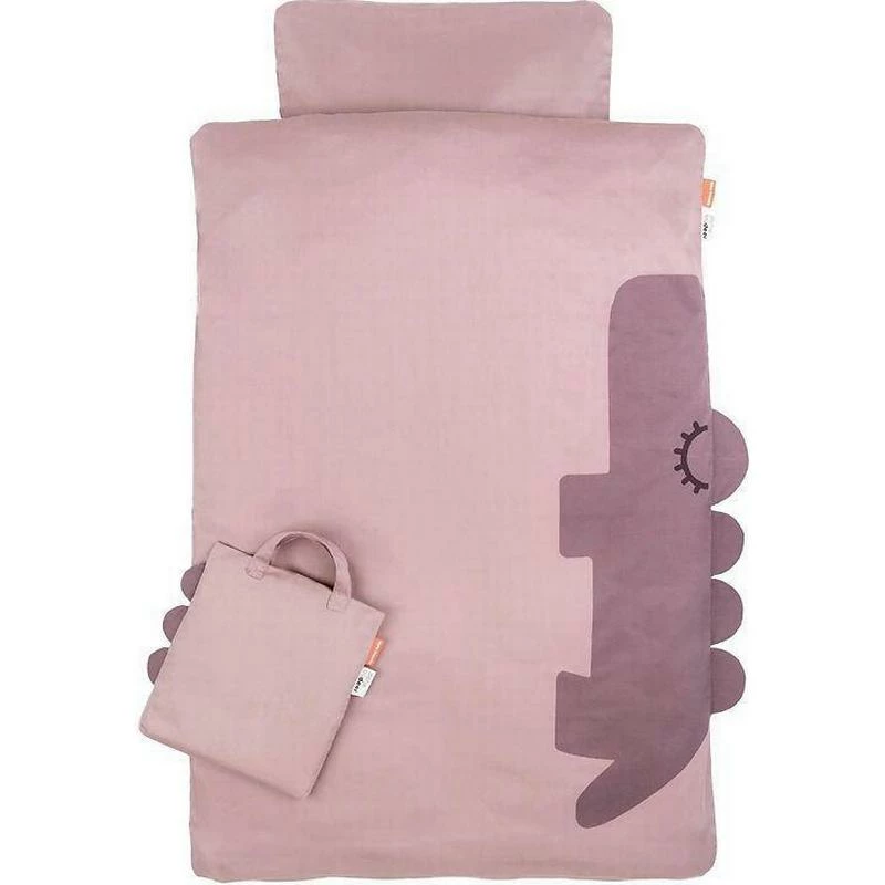 Done By Deer Bedlinen Baby Sleepy Croco 70x100cm 4 Done By Deer Bedlinen Baby Sleepy Croco 70x100cm - Billede 2