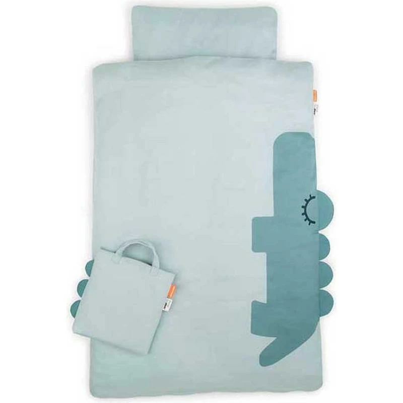Done By Deer Bedlinen Baby Sleepy Croco 70x100cm 5 Done By Deer Bedlinen Baby Sleepy Croco 70x100cm - Billede 3