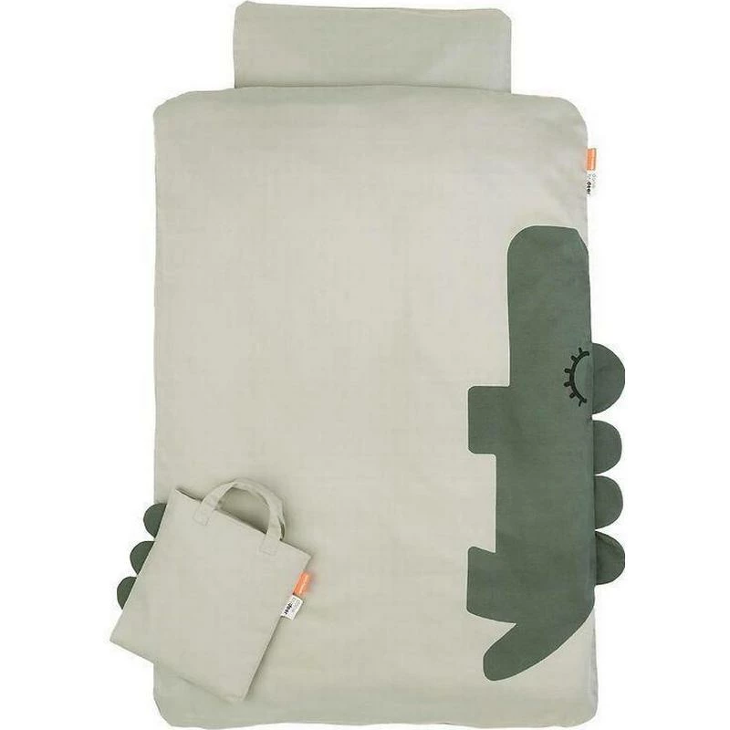 Done By Deer Bedlinen Baby Sleepy Croco 70x100cm 3 Done By Deer Bedlinen Baby Sleepy Croco 70x100cm