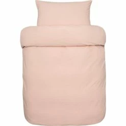 Høie Høie Baby Sengetøj 70x100 Frøya Fersken Stenvasket økologisk Bomuld