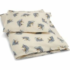 Konges Sløjd Konges Sløjd Baby Bedding Gots Whale Boat 70x100cm