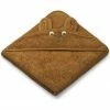 Liewood Augusta Hooded Baby Towel Kangaroo/Golden Caramel -Baby Jogger butik Liewood Augusta Hooded Baby Towel Kangaroo Golden Caramel