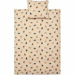 Liewood Carmen Bed Linen Baby Miauw/Apple Blossom Mix 70x100cm -Baby Jogger butik Liewood Carmen Bed Linen Baby Miauw Apple Blossom Mix 70x100cm 2