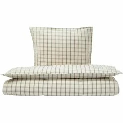 Lil Atelier Lil'Atelier Checked Bed Linen Baby Fog 70x100cm