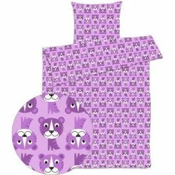 Luna Denmark Baby Sengetøj 70x100 Cm - Bomuldssatin - Tiger