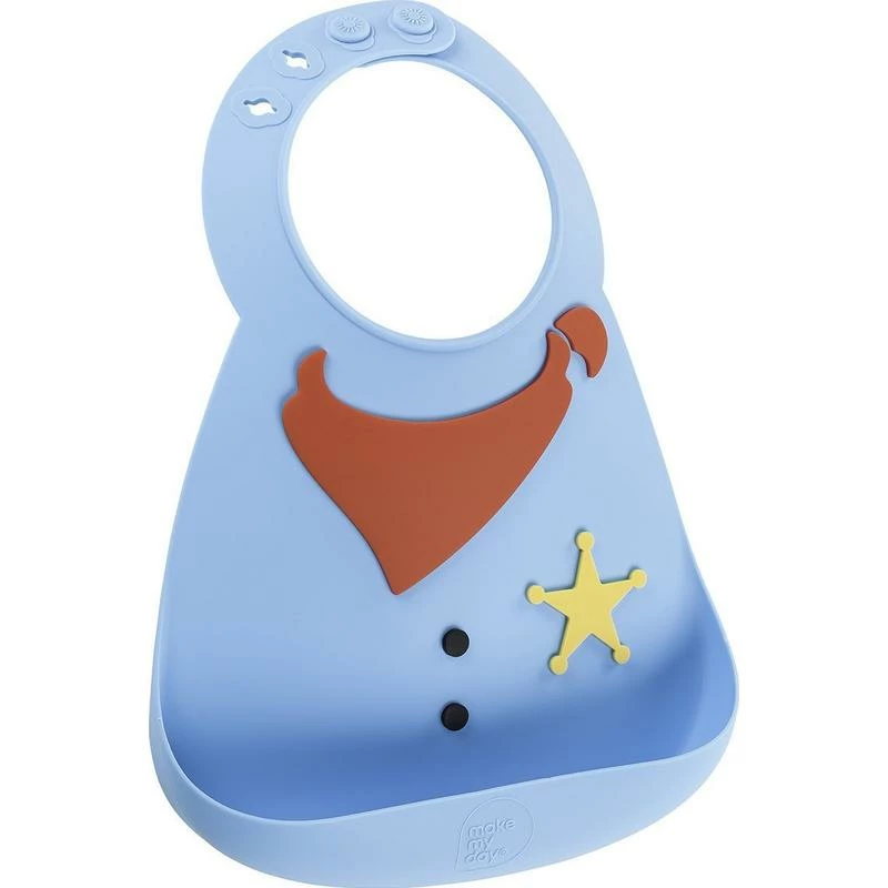 Make My Day Sheriff Baby Bib 3 Make My Day Sheriff Baby Bib