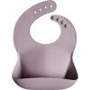 Mushie Silicone Baby Bib Pale Mauve -Baby Jogger butik Mushie Silicone Baby Bib Pale Mauve