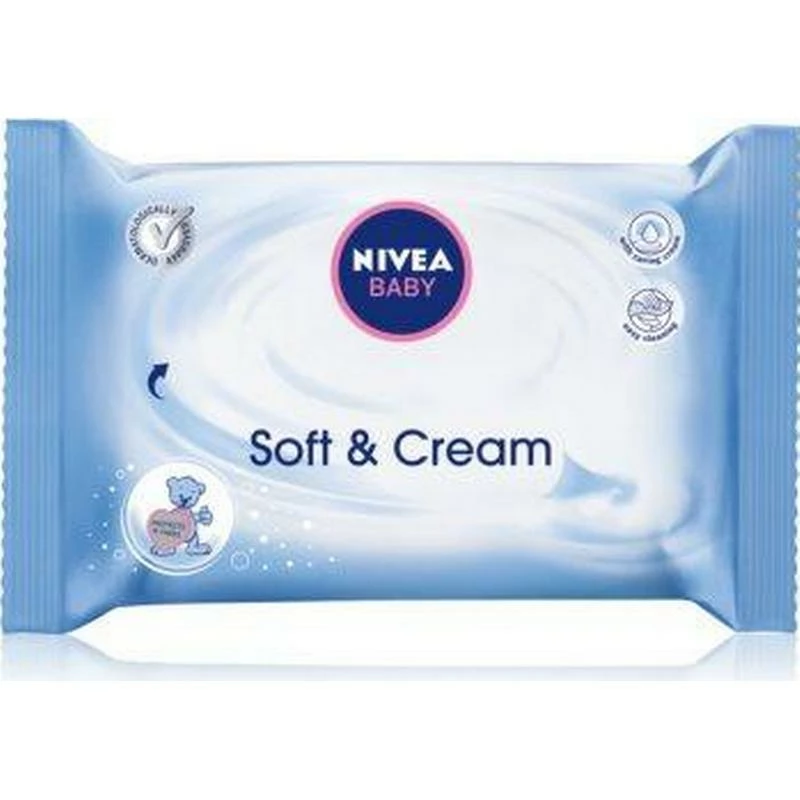Nivea Soft & Cream Baby Wipes 63pcs 3 Nivea Soft & Cream Baby Wipes 63pcs
