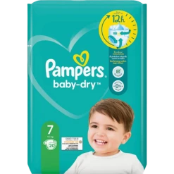 Pampers® Pampers Baby-Dry Diapers Size 7 20pcs