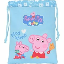Peppa Pig Madkasse Med Tilbehør Baby Lyseblå