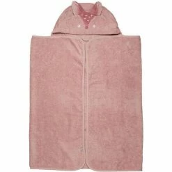 Pippi Baby Towel W. Hood Misty Rose 70X120cm