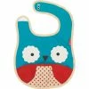 Skip Hop Zoo Tuck Away Baby Bib Otis Owl 1 Skip Hop Zoo Tuck Away Baby Bib Otis Owl -Baby Jogger butik Skip Hop Zoo Tuck Away Baby Bib Otis Owl
