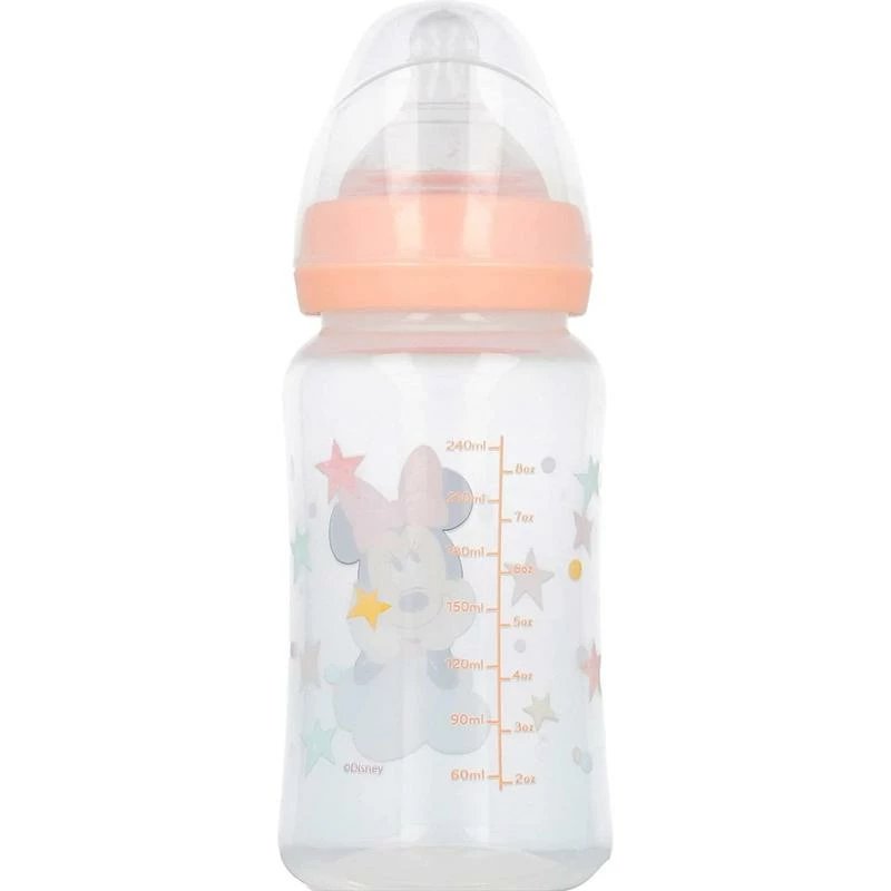 Stor Minnie Mouse Baby Bottle 240ml 4 Stor Minnie Mouse Baby Bottle 240ml - Billede 2
