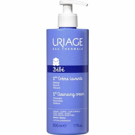 Uriage Bebe, 1st Creme Lavante, Baby Cleansing Cream, 500 Ml Long Expiry Date! -Baby Jogger butik Uriage Bebe 1st Creme Lavante Baby Cleansing Cream 500 ml Long expiry date