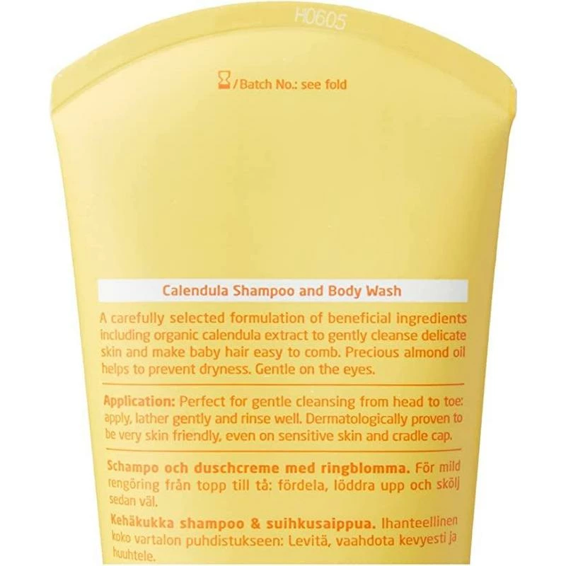 Weleda Baby Calendula Shampoo & Body Wash 200ml 5 Weleda Baby Calendula Shampoo & Body Wash 200ml - Billede 3