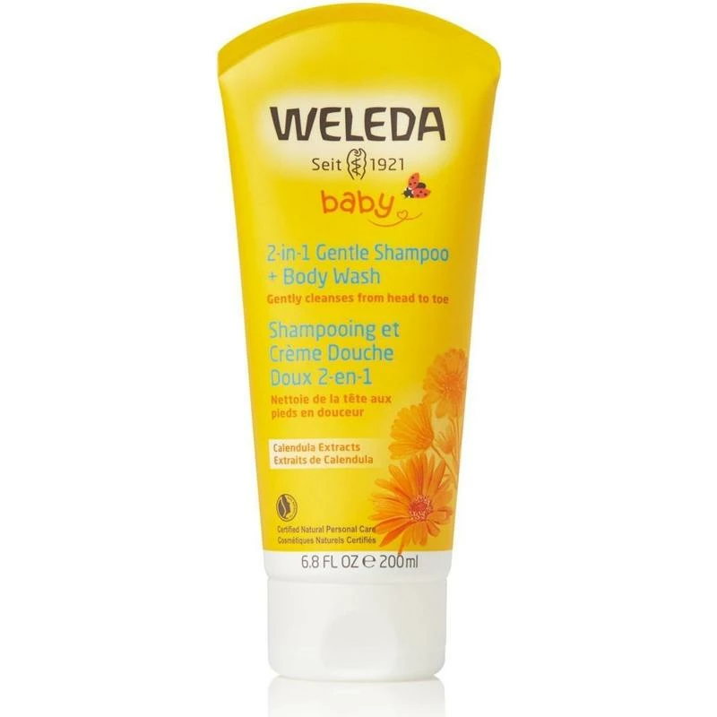 Weleda Baby Calendula Shampoo & Body Wash 200ml 3 Weleda Baby Calendula Shampoo & Body Wash 200ml